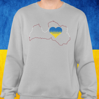 Džemperis "Mēs esam ar jums, Ukraina!" (bez kapuces)
