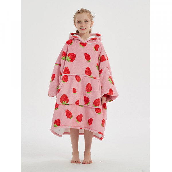 Bērnu BARAMOOR džemperis - pleds "Strawberry"
