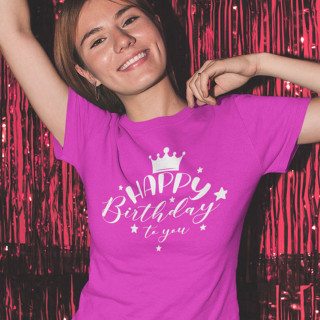 Sieviešu t-krekls "Happy birthday to you"