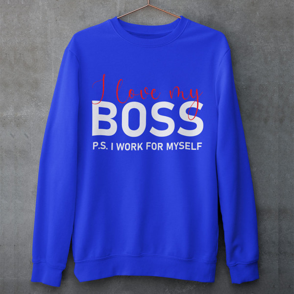 Džemperis "I love my Boss"