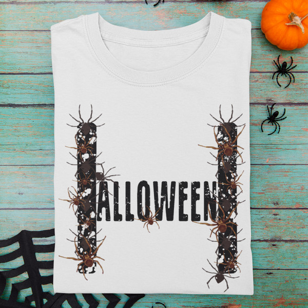T-krekls "Halloween and spiders"