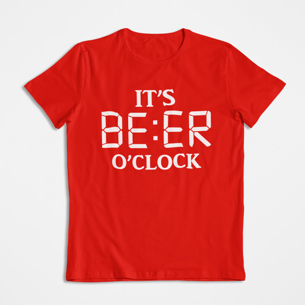 T-krekls "It's beer o'clock"