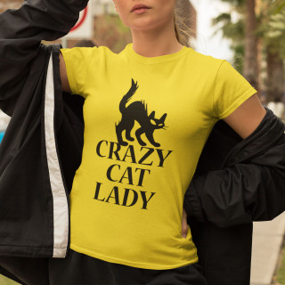 Sieviešu t-krekls "Crazy cat lady"