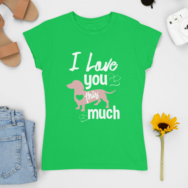 Sieviešu t-krekls "I love you"