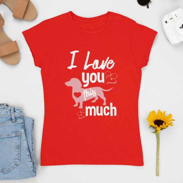 Sieviešu t-krekls "I love you"