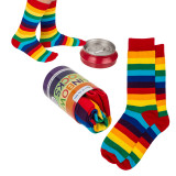 Zeķes alus bundžā "Rainbow"