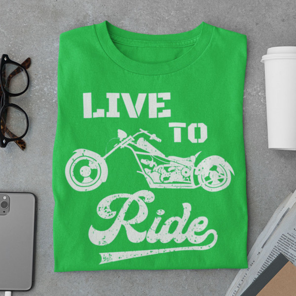 T-krekls "Live to ride"