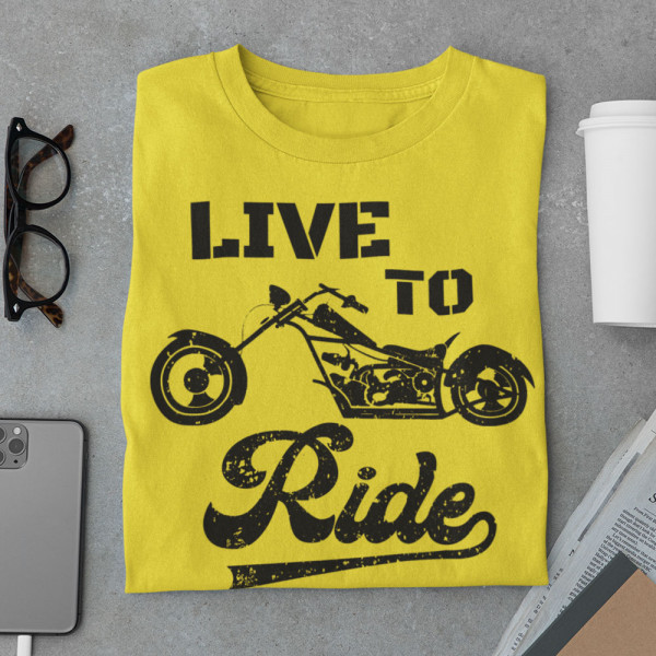 T-krekls "Live to ride"