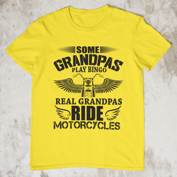 T-krekls "Real Grandpas ride motorcycles"