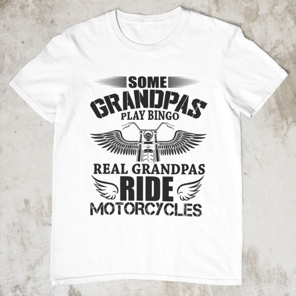 T-krekls "Real Grandpas ride motorcycles"