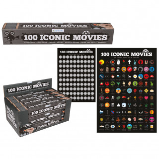Nokasāms EnnoVatti plakāts "100 ikoniskas filmas"