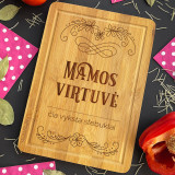 Bambusa virtuves dēlis "Mammas virtuve"