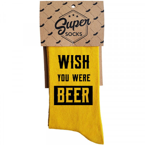 Zeķes "Wish you were beer"