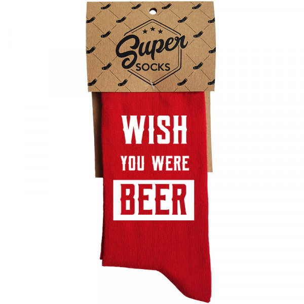 Zeķes "Wish you were beer"