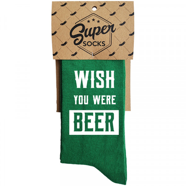 Zeķes "Wish you were beer"