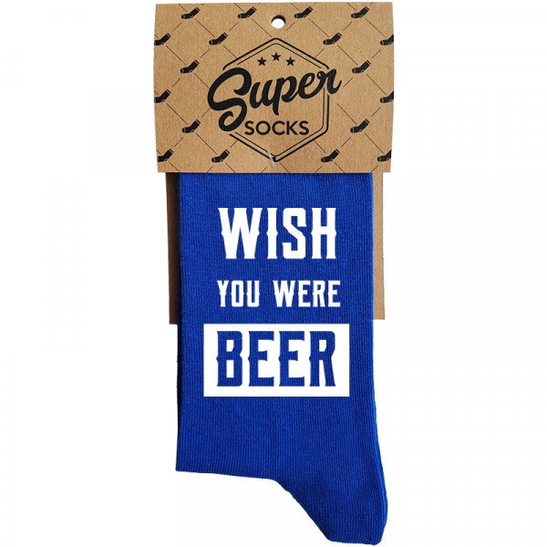 Zeķes "Wish you were beer"