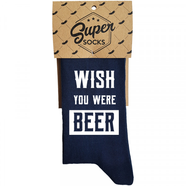 Zeķes "Wish you were beer"