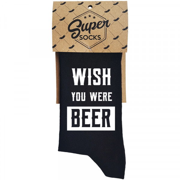 Zeķes "Wish you were beer"