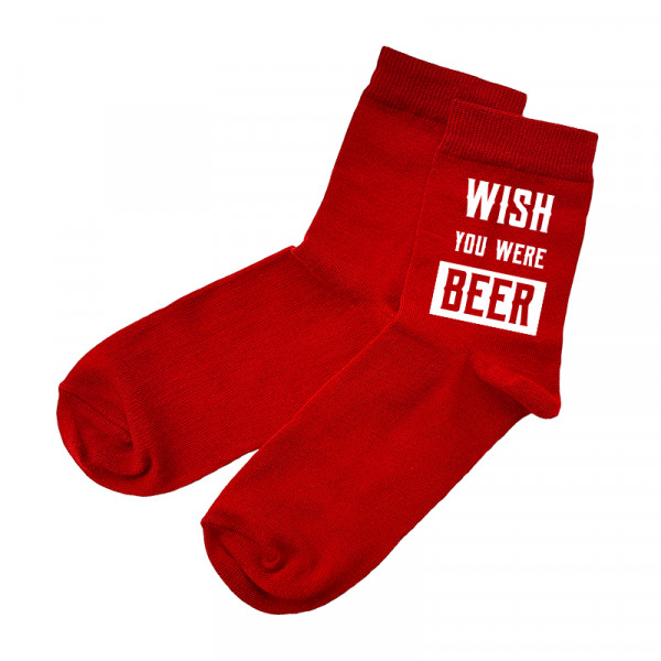 Zeķes "Wish you were beer"