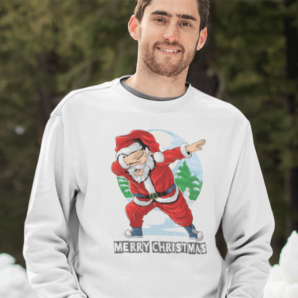 Ziemassvētku džemperis "Dabbing Santa Claus" (bez kapuces)