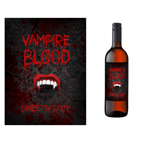 Pudeles etiķete "Vampire Blood" (10gb)