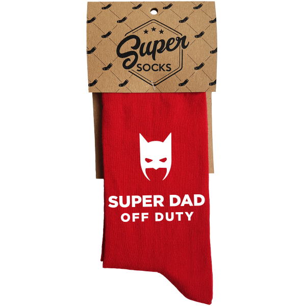 Zeķes "Super Dad Off Duty"