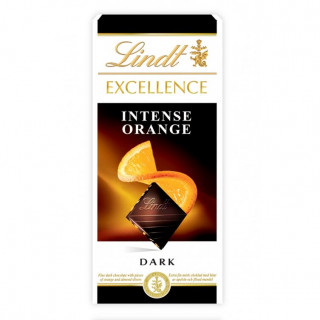 "LINDT EXCELLENCE" tumšā šokolāde ar apelsīniem, 100 g