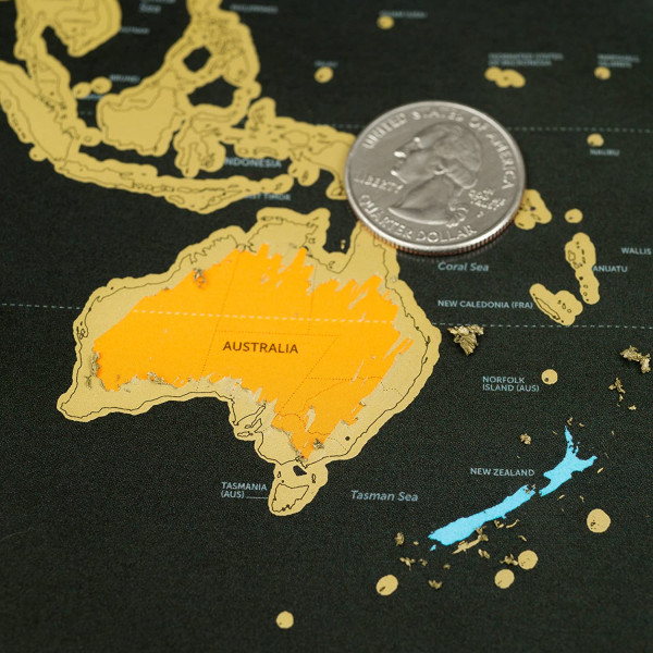 Nokasāmā Enno Vatti pasaules karte "7 pasaules brīnumi" (A3)