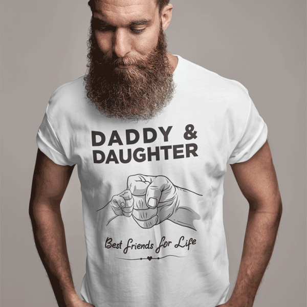 T-kreklu komplekts "Daddy & Daughter"