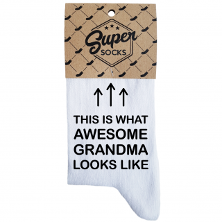 Sieviešu zeķes „Awesome grandma“