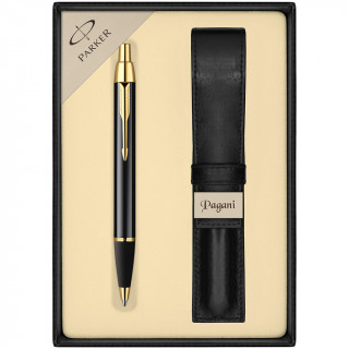 PARKER pildspalva "IM Black GT" ar ieliktni un dāvanu kastīti