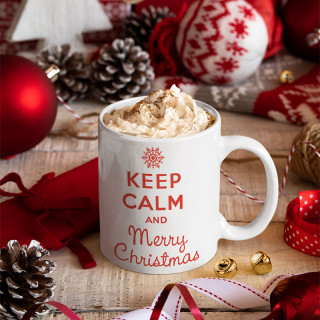 Krūze "Keep calm Merry Christmas"