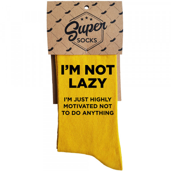 Zeķes "I'm not lazy"