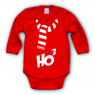 Sarkans zīdaiņu bodijs "Ho Ho Ho"