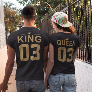 T-kreklu komplekts "King & Queen" 