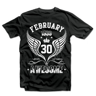 T-krekls "Being Awesome" ar Jūsu izvēlētiem gadiem