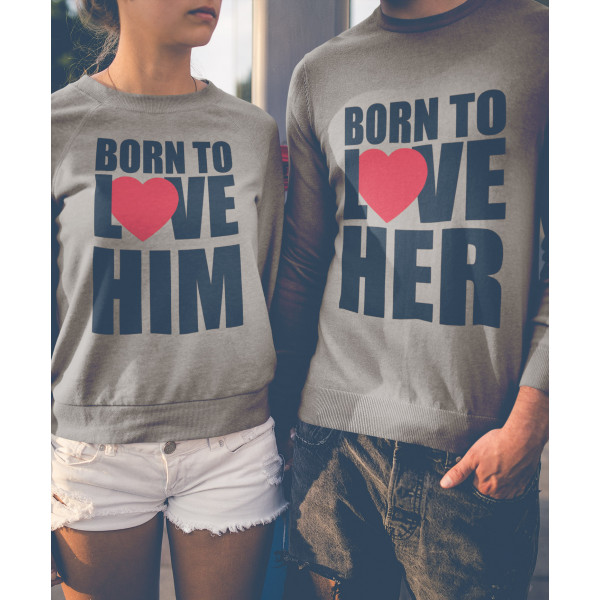 Unisex džemperu komplekts "Born to love"