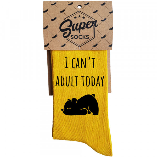 Zeķes "I can't adult today"