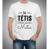 T-krekls "Šis tētis pieder" ar Jūsu izvēlētu vārdu