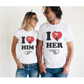 T-kreklu komplekts "Mīlīgs Pāris"
