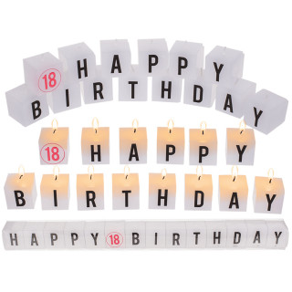 Dzimšanas dienas sveču komplekts "18"