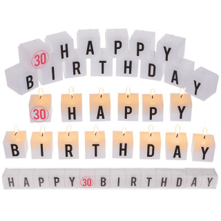 Dzimšanas dienas sveču komplekts "30"