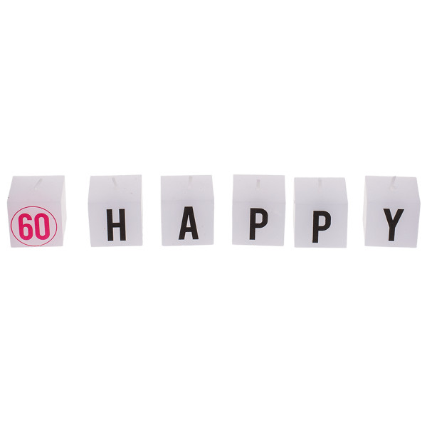 Dzimšanas dienas sveču komplekts "60"