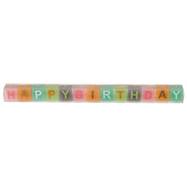 Dzimšanas dienas sveču komplekts "HAPPY BIRTHDAY"