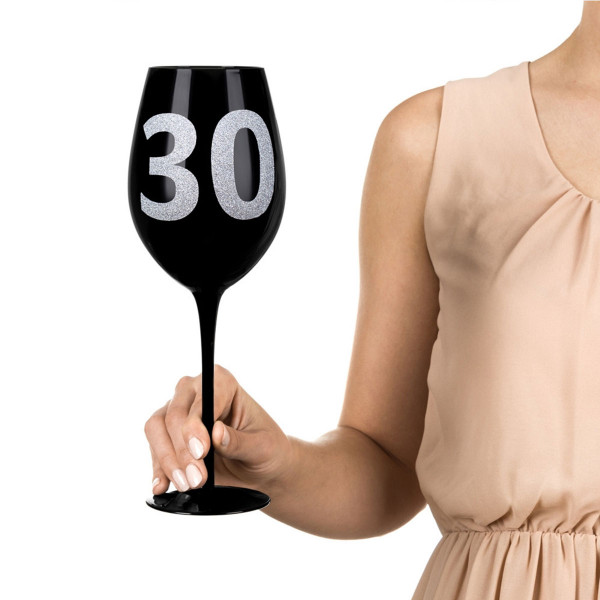 XXL Vīna glāze ar ciparu 30 (860ml)