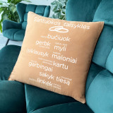 Dekoratīvais spilvens "Laulības noteikumi"