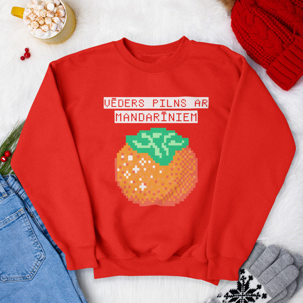 Džemperis "Vēders pilns ar mandarīniem" (bez kapuces)