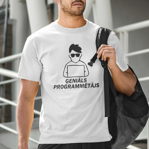 T-krekls "Ģeniāls programmētājs"