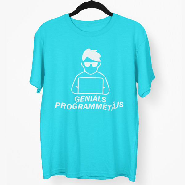 T-krekls "Ģeniāls programmētājs"