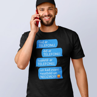 T-krekls "Visur ar telefonu"